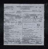 Official Michigan Death Certificate for Great Grandfather Matti Kero