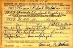 Thomas Makela WWII Draft Card.