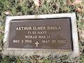 Arthur Simla Headstone.